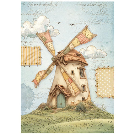 Stamperia - Cozy Family - Mini Rice paper A6 8 sheets - 5993110055761 - 3