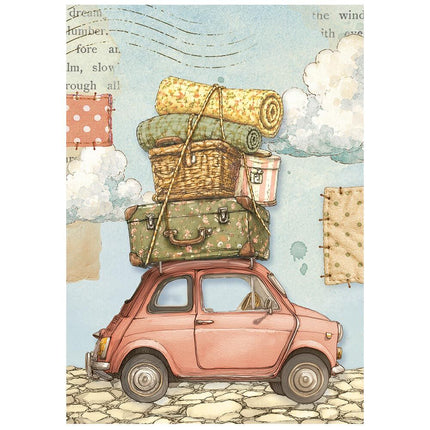 Stamperia - Cozy Family - Mini Rice paper A6 8 sheets - 5993110055761 - 5