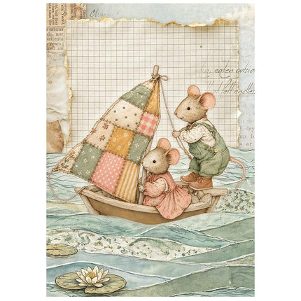Stamperia - Cozy Family - Mini Rice paper A6 8 sheets - 5993110055761 - 9
