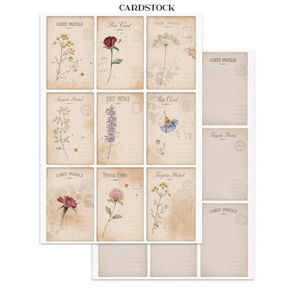 Stamperia - Flowers & Poems - Junk Journal Focus Points A5 - 5993110055785 - 5