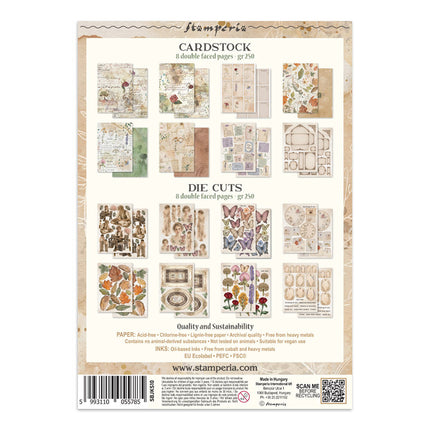 Stamperia - Flowers & Poems - Junk Journal Focus Points A5 - 5993110055785 - 2