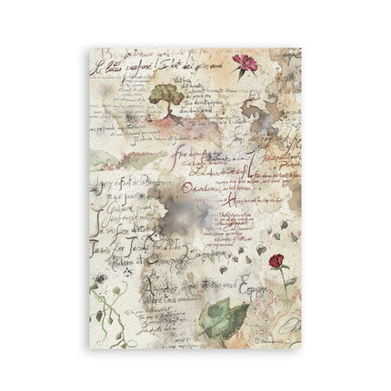 Stamperia - Flowers & Poems - A5 Washi Pad - 5993110055822 - 6