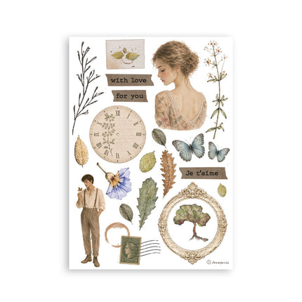 Stamperia - Flowers & Poems - A5 Washi Pad - 5993110055822 - 9