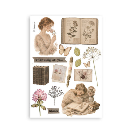 Stamperia - Flowers & Poems - A5 Washi Pad - 5993110055822 - 3