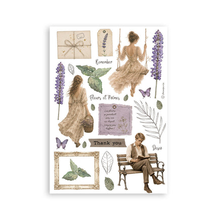 Stamperia - Flowers & Poems - A5 Washi Pad - 5993110055822 - 8