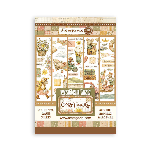Stamperia - Cozy Family - A5 Washi Pad