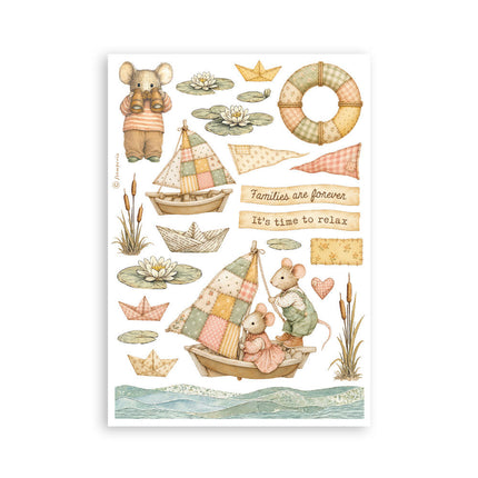 Stamperia - Cozy Family - A5 Washi Pad