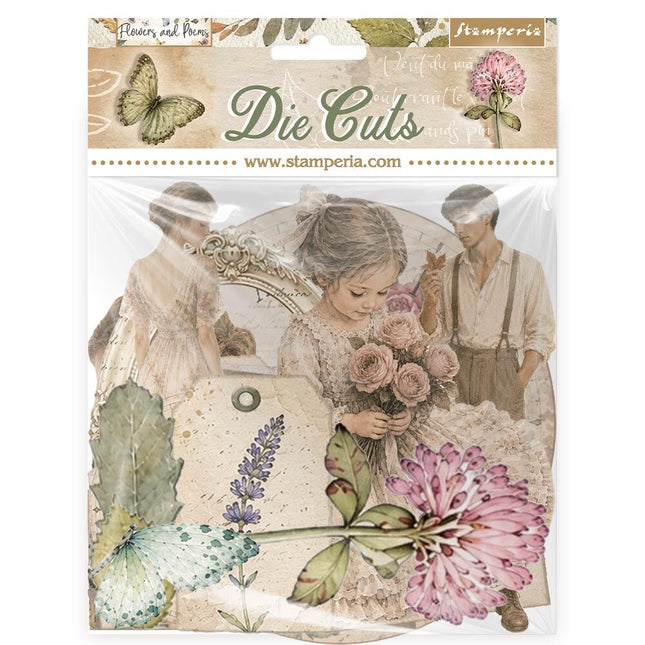 Stamperia - Flowers & Poems - Die Cuts - 5993110055853