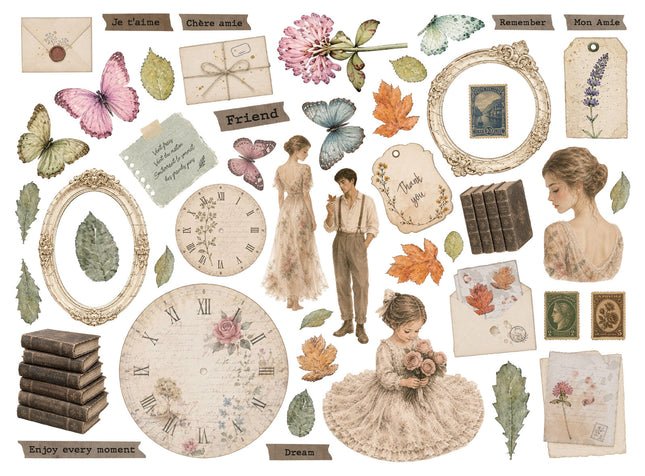 Stamperia - Flowers & Poems - Die Cuts - 5993110055853 - 2