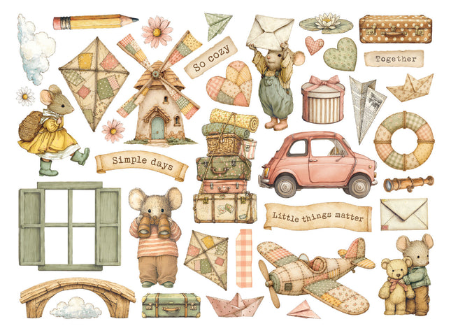 Stamperia - Cozy Family - Die Cuts - 5993110055860 - 2