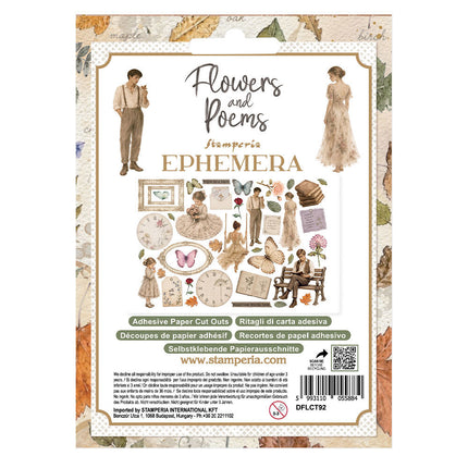 Stamperia - Flowers & Poems - Ephemera - 5993110055884 - 3