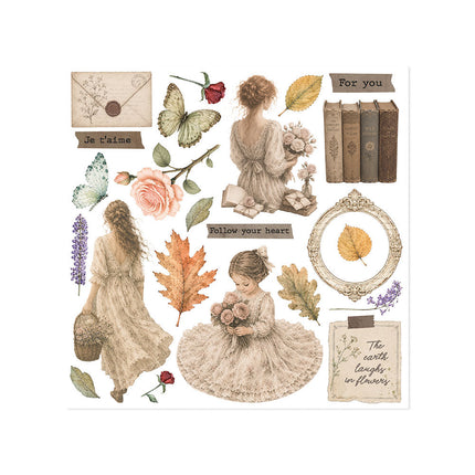Stamperia - Flowers & Poems - Rub-On Kit - 6/Pkg - 5993110055914 - 4
