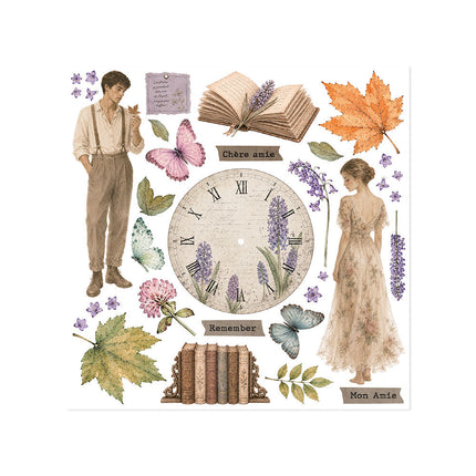 Stamperia - Flowers & Poems - Rub-On Kit - 6/Pkg - 5993110055914 - 3