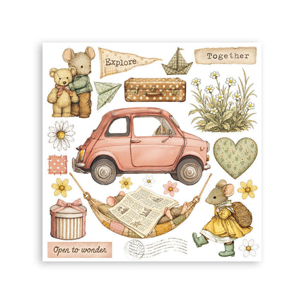 Stamperia - Cozy Family - Rub-On Kit - 6/Pkg - 5993110055921 - 4