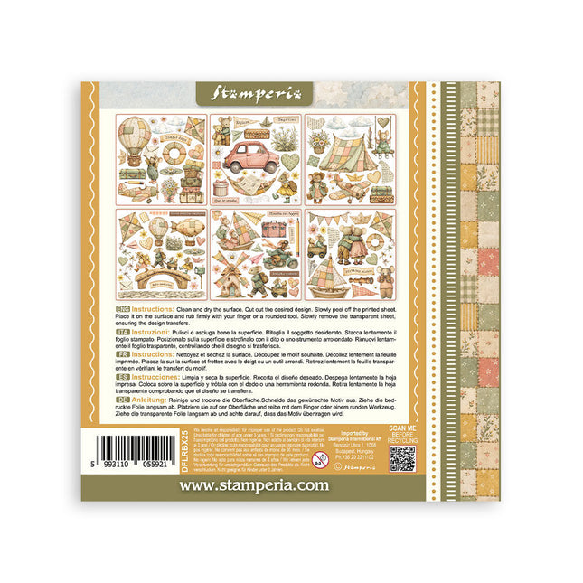 Stamperia - Cozy Family - Rub-On Kit - 6/Pkg - 5993110055921 - 2