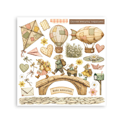 Stamperia - Cozy Family - Rub-On Kit - 6/Pkg - 5993110055921 - 6