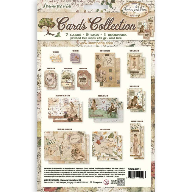 Stamperia - Flowers & Poems - Cards Collection - 5993110056003 - 2