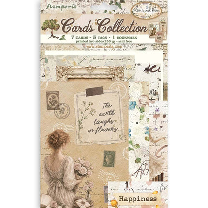 Stamperia - Flowers & Poems - Cards Collection - 5993110056003