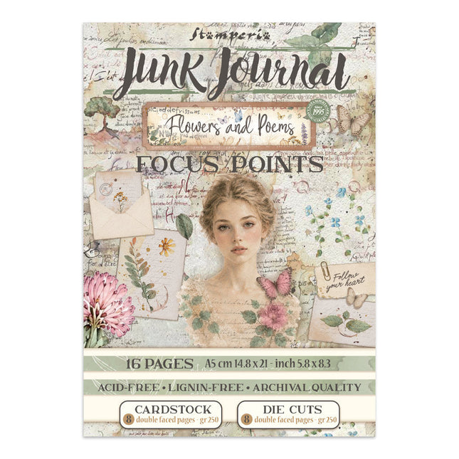 Stamperia - Flowers & Poems - Art Journaling Selection LARGE