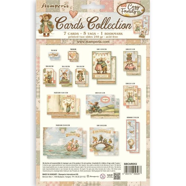 Stamperia - Cozy Family - Cards Collection