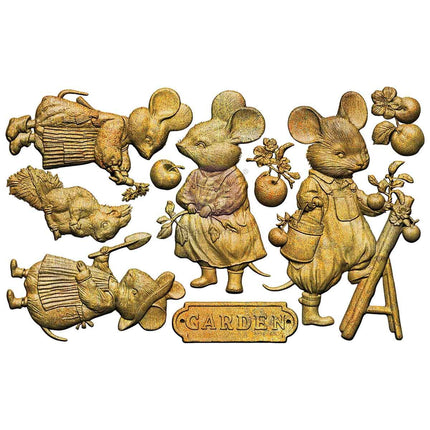 Prima - Homegrown Decor Moulds® – Tiny Gardeners – 1 pc, 5″x8″x8mm