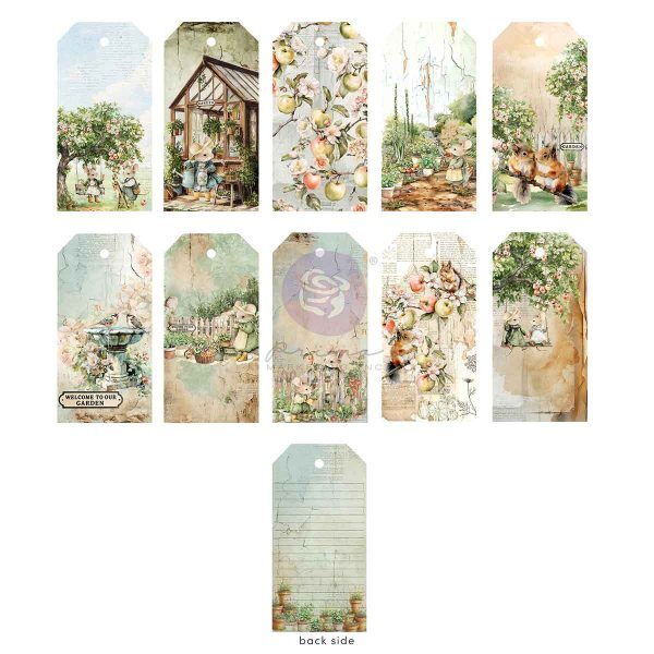 Prima - Homegrown - Tag Pad – 40 sheets – 10 designs x 4 sheets