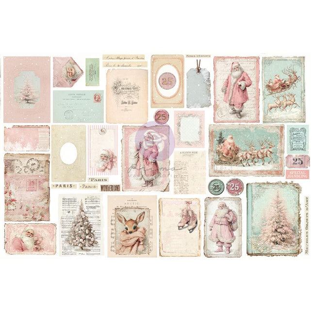 Prima - Christmas Blush Ephemera - Junk Journal Kit