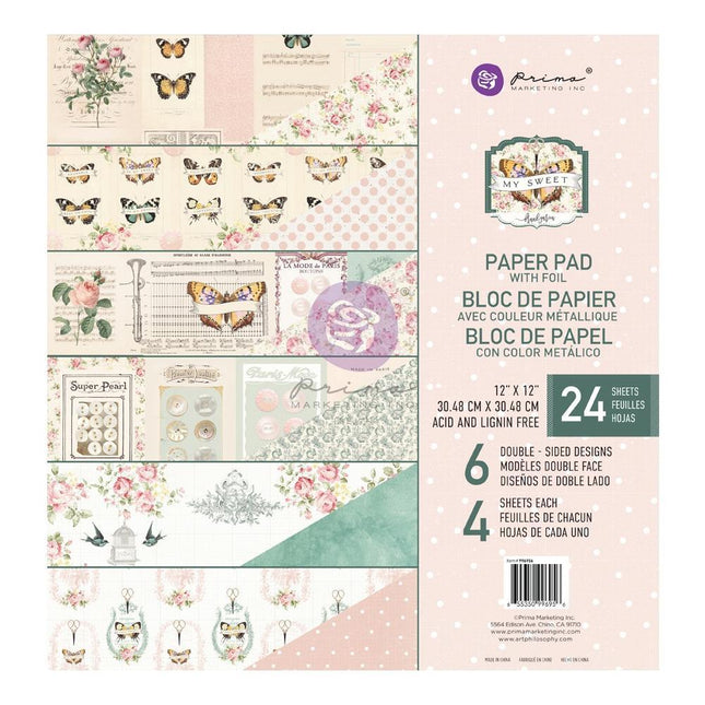Prima - My Sweet - 12x12 Paper Pad