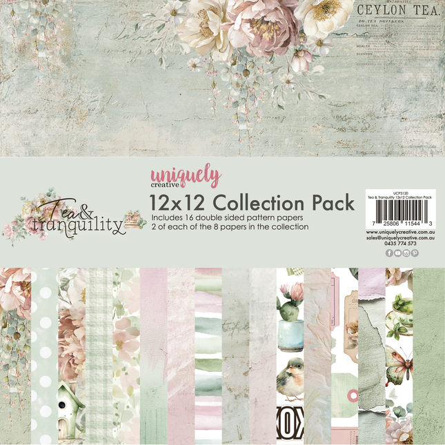 Uniquely Creative - Tea & Tranquility - 12x12 Collection Pack