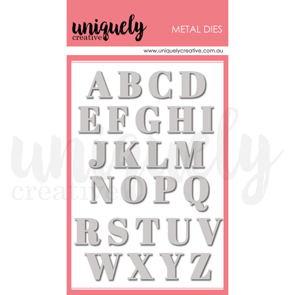 Uniquely Creative - Serif Uppercase Alpha Die