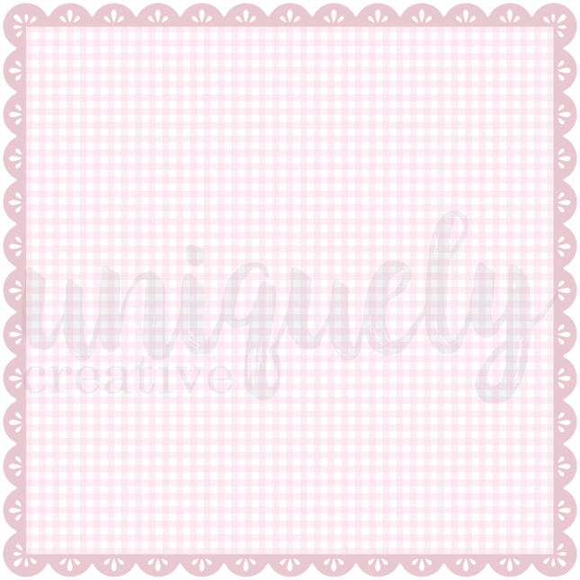 Uniquely Creative - Gingham Square Decorative Base Layer
