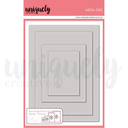 Uniquely Creative - Rectangle Photo Mat Border Die - Pierced