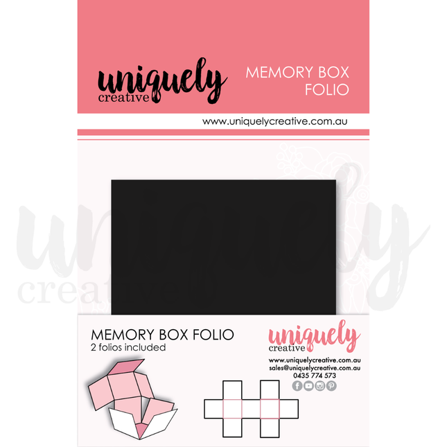 Uniquely Creative - Memory Box Folio - Black