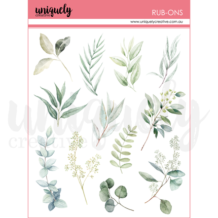 Uniquely Creative - Boho Botanicals Rub-Ons