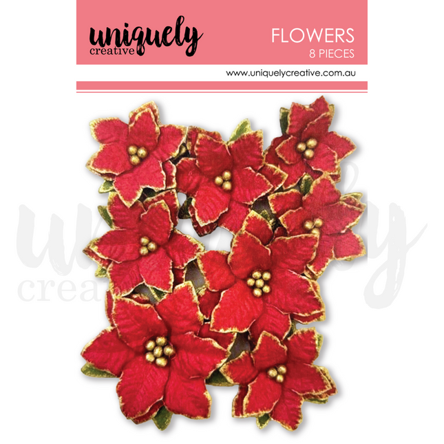 Uniquely Creative - Flowers - Christmas Poinsettia