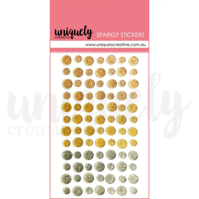 Uniquely Creative - Mixed Metals - Sparkly Stickers