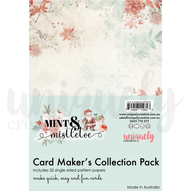 Uniquely Creative - Mint & Mistletoe - Card Makers Collection Pack A5