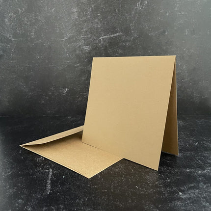 Graphic 45 - Staples - Square Cards 5 1/2″ x 5 1/2″ with Envelopes – Kraft