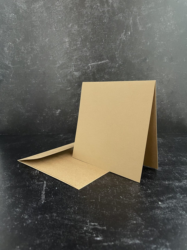 Graphic 45 - Staples - Square Cards 5 1/2″ x 5 1/2″ with Envelopes – Kraft