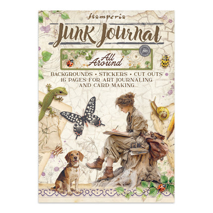 Stamperia - All Around - Junk Journal & Rub On Kit Bundle