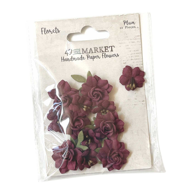 49 and Market - Florets Paper Flowers – Plum