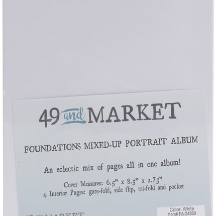 49 and Market - Foundations Mixed Up Portrait Album - White