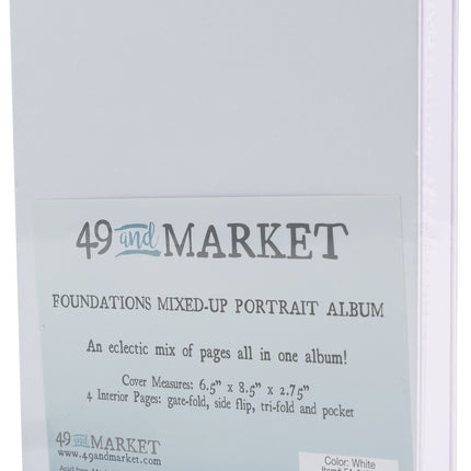 49 and Market - Foundations Mixed Up Portrait Album - White