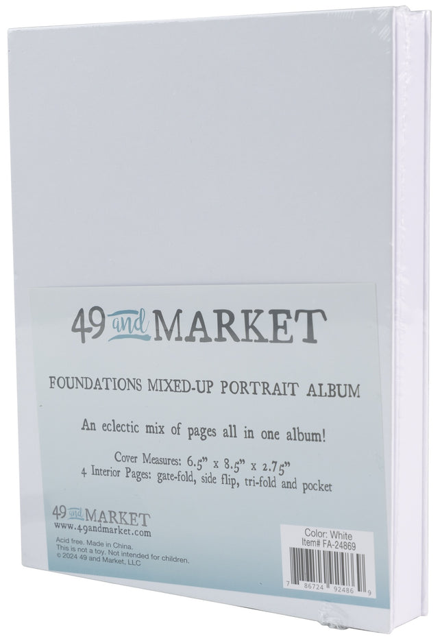49 and Market - Foundations Mixed Up Portrait Album - White