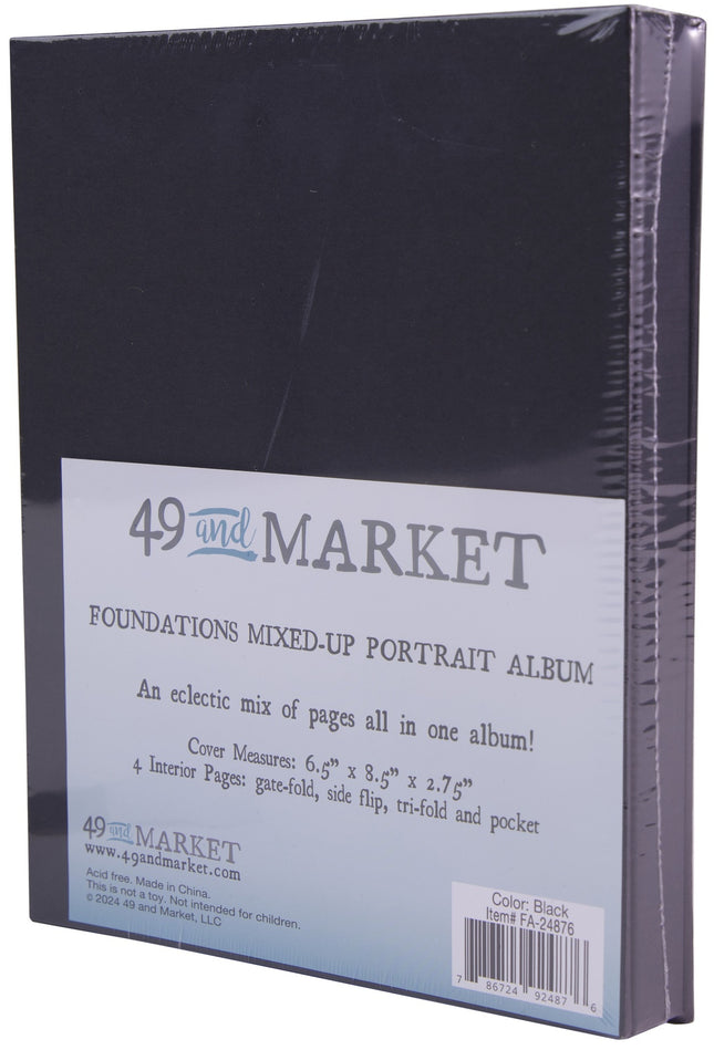 49 and Market - Foundations Mixed Up Portrait Album - Black
