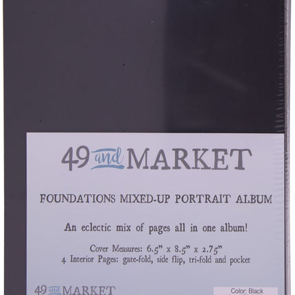 49 and Market - Foundations Mixed Up Portrait Album - Black