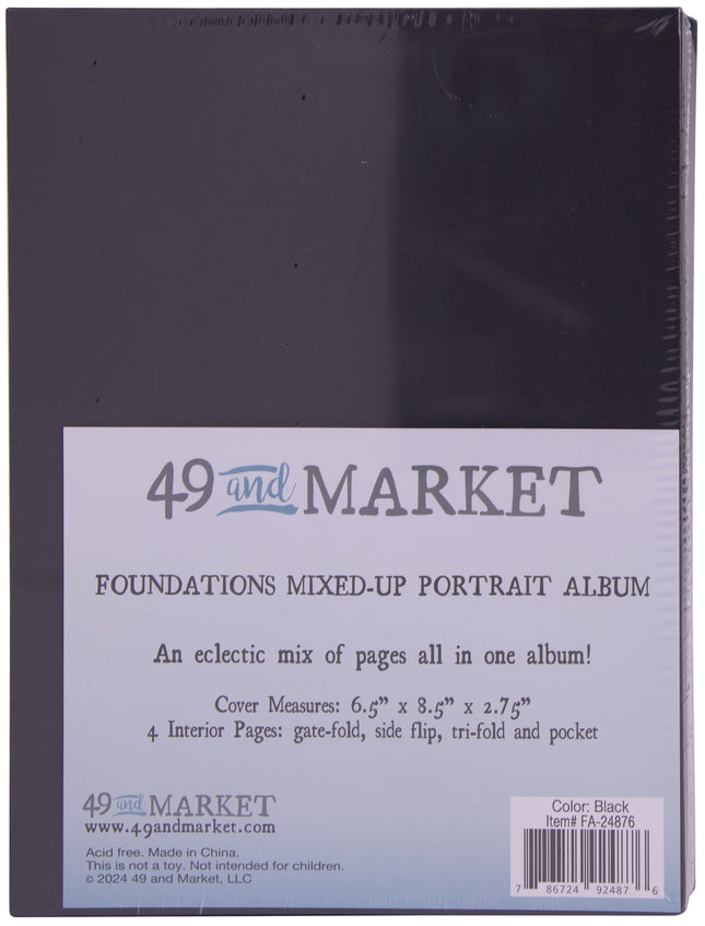 49 and Market - Foundations Mixed Up Portrait Album - Black