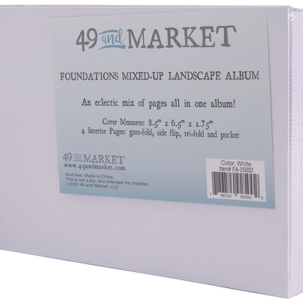 49 and Market - Foundations Mixed Up Landscape Album - White