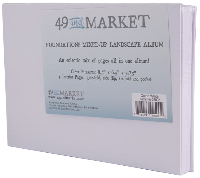 49 and Market - Foundations Mixed Up Landscape Album - White