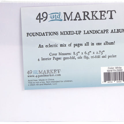 49 and Market - Foundations Mixed Up Landscape Album - White